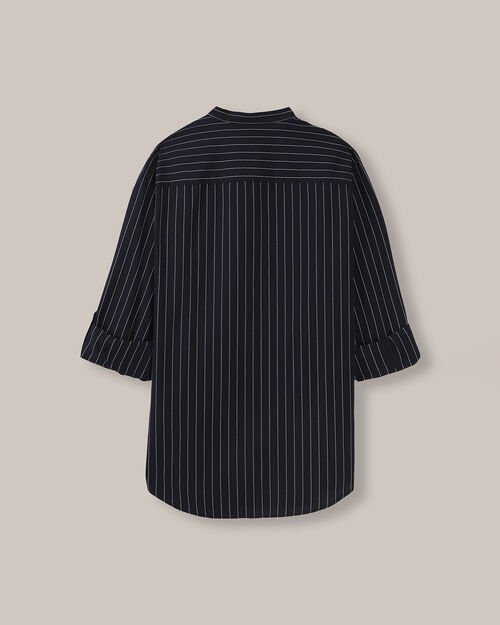 Camisa Azul Manga Larga